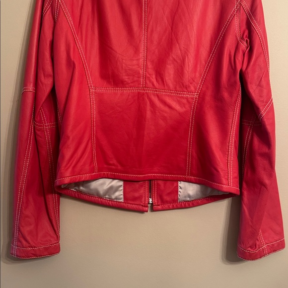 Elie Tahari Leather Jacket - Picture 6 of 8